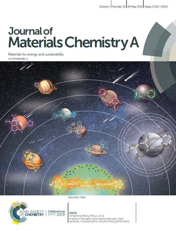 LetPub Journal Cover Art Design - A series of energetic cyclo-pentazolate salts: rapid synthesis, characterization, and promising performance