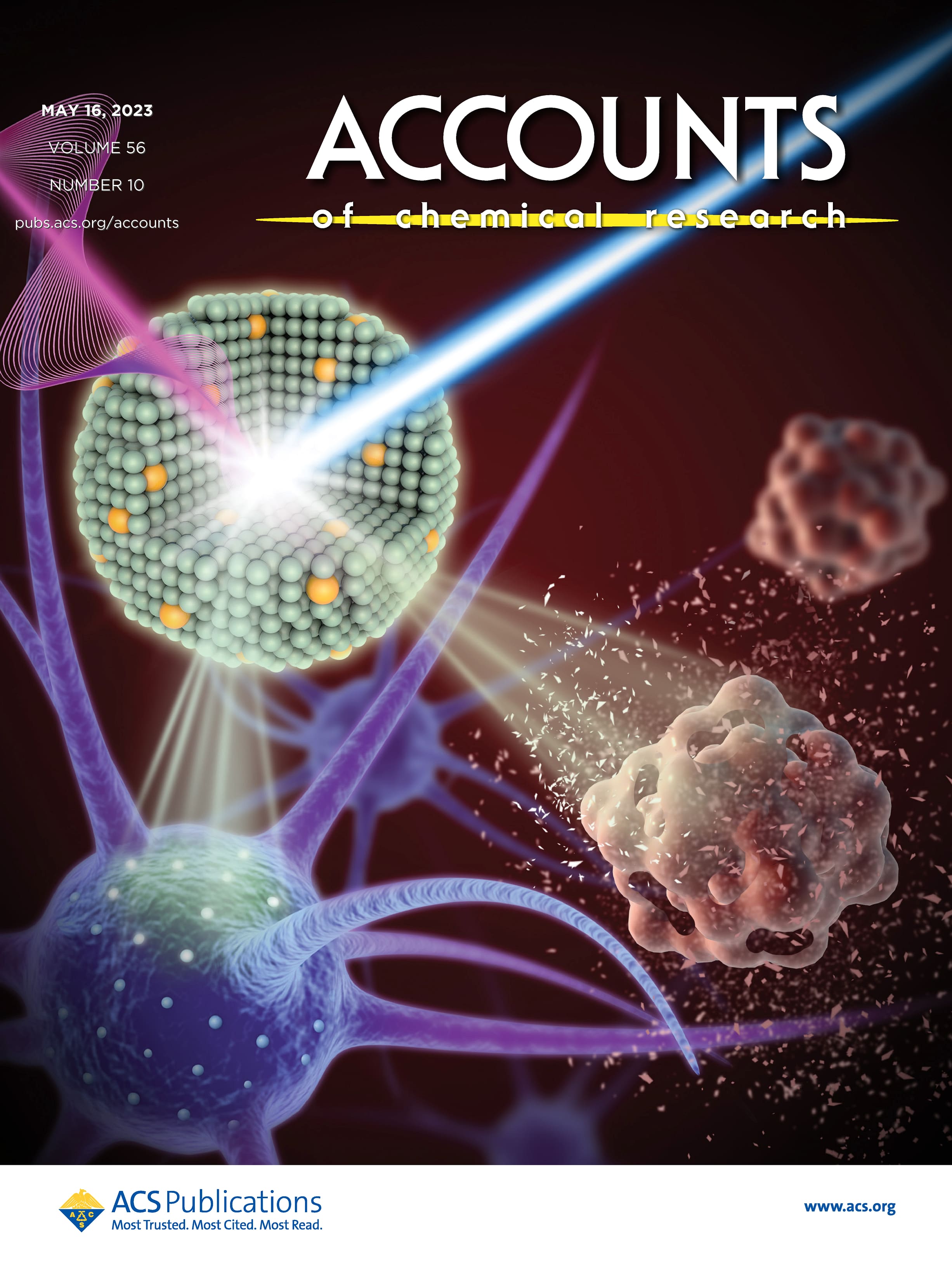 LetPub Journal Cover Art Design - Light Conversion Nanomaterials for Wireless Phototherapy