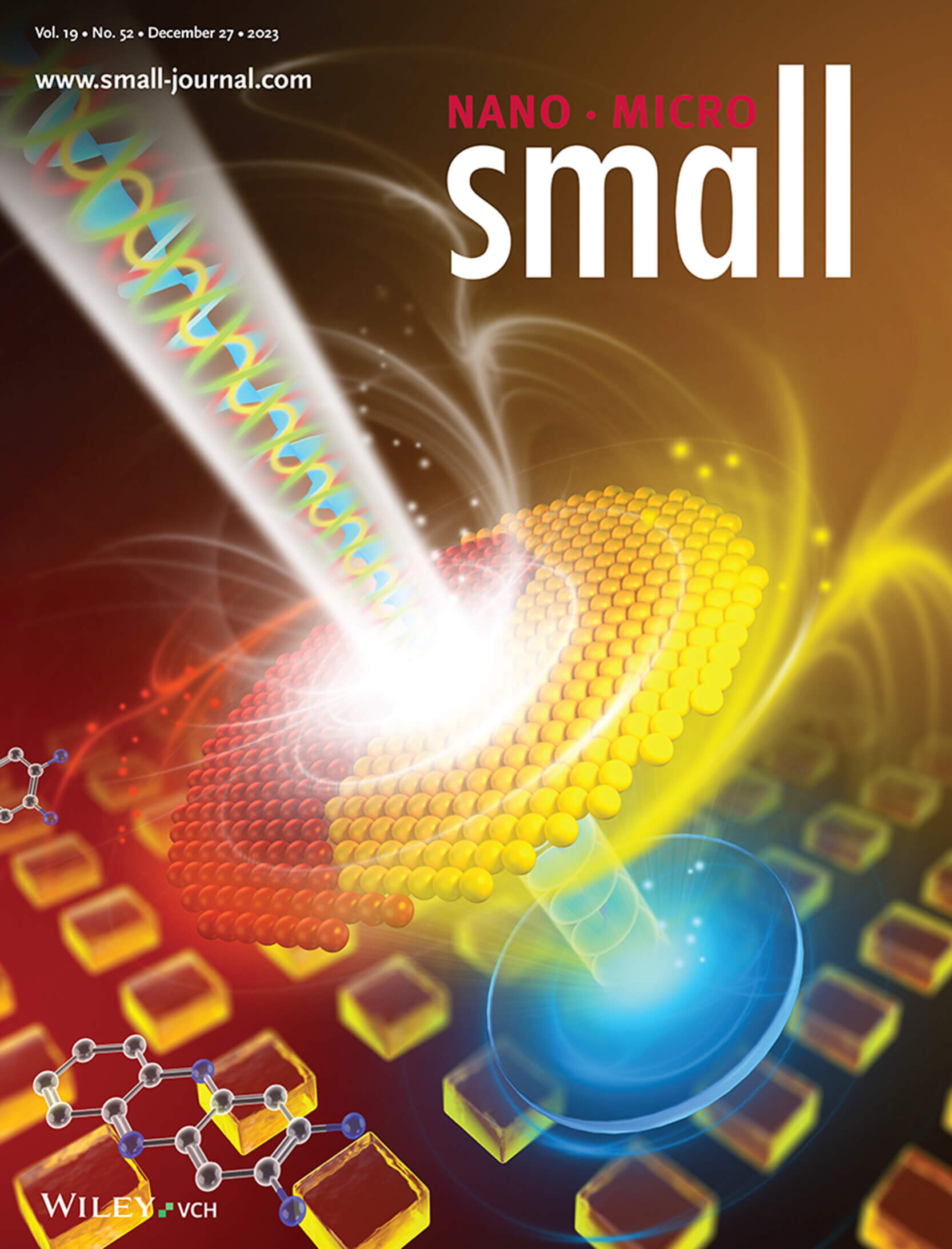 LetPub Journal Cover Art Design - Solid-State, Hectogram-Scale Preparation of Red Carbon Dots as Phosphor for Energy-Transfer-Induced High-Quality White LEDs with CRI of 97