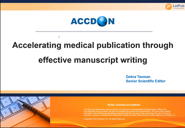 LetPub Webinar Collaboration: Accelerating Medical Publication