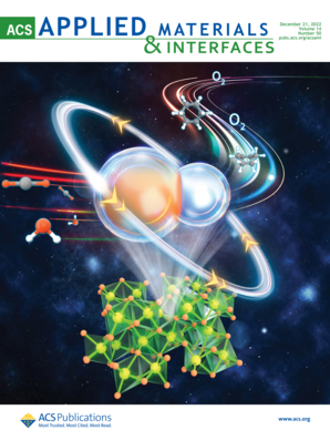 LetPub Journal Cover Design Service Art Sample, ACS Applied Materials & Interfaces Cover 2